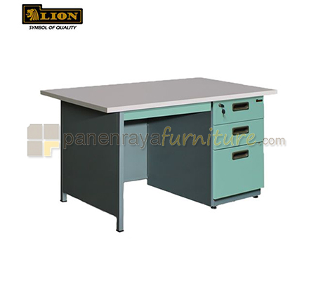 Panen Raya MEJA KANTOR LION L 106 N Grey 120x70x76