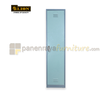 Panen Raya Locker Besi Lion 551 with Side Hole R / L and Back Grey 38x38x183
