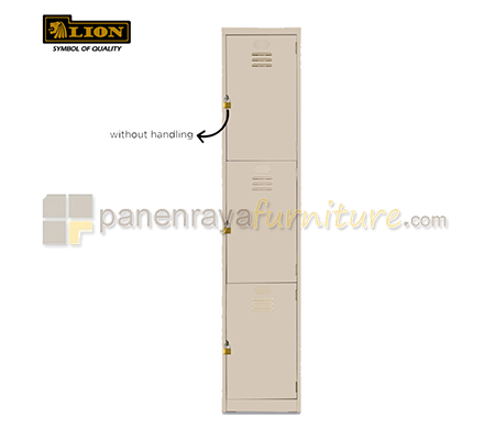 Panen Raya Locker Besi Lion 553 with Bracket Padlock Grey 38x38x183
