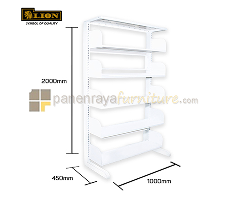 Panen Raya Rak Perpustakaan Single Lion Library Rack Single