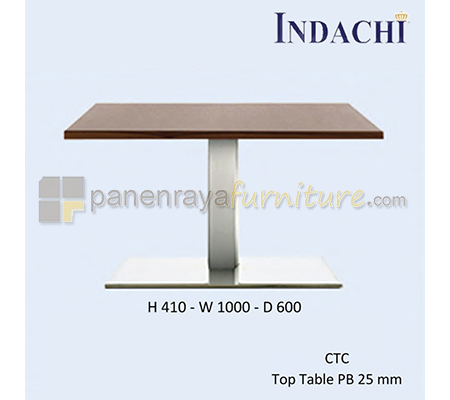 Panen Raya Furniture Coffee Table Indachi CTC Walnut Top Table 25 mm