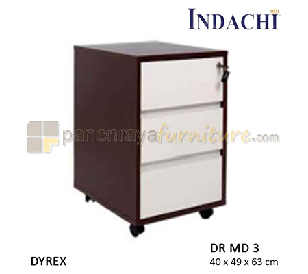 Panen Raya Laci Dorong 3 Laci Indachi Dyrex DR MD 3 Melamine 40x49x63
