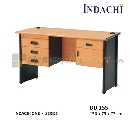 Panen Raya Furniture Meja Kantor Indachi One DD 155 150x75x75 Melamine