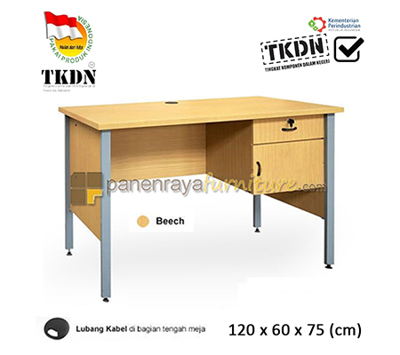 Panen Raya Furniture Meja Kantor Lunar MKS 126 L1 120x60x75