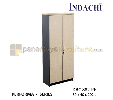 Panen Raya Lemari Arsip Tinggi Pintu Panel Full Indachi Performa DBC 882 PF Maple 80x40x202 Melamine