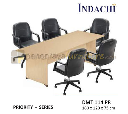 Panen Raya Furniture Meja Meeting Persegi Indachi Priority DMT 114 PR Maple 180x120x75 Melamine 
