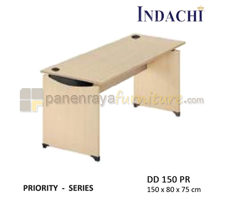 Panen Raya Furniture Meja Kantor Indachi Priority DD 150 PR Maple 150x80x75 melamine