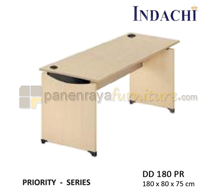 Panen Raya Furniture Meja Kantor Indachi Priority DD 180 PR Maple 180x80x75 melamine