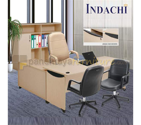 Panen Raya Furniture Meja Kantor Plus Credenza Plus Lemari Arsip Indachi Priority DD 200 PR DBC 160 PR DCR 120 PR
