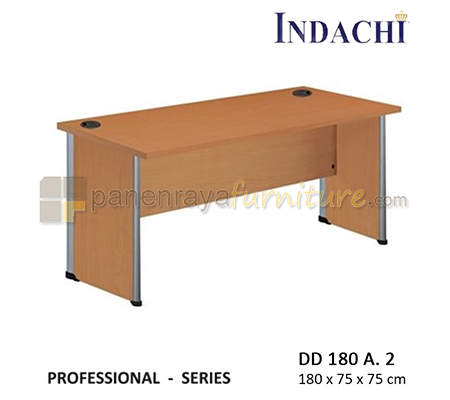 Panen Raya Furniture Meja Kantor Indachi Professional DD 180 A 2 Beech 180x75x75 Melamine