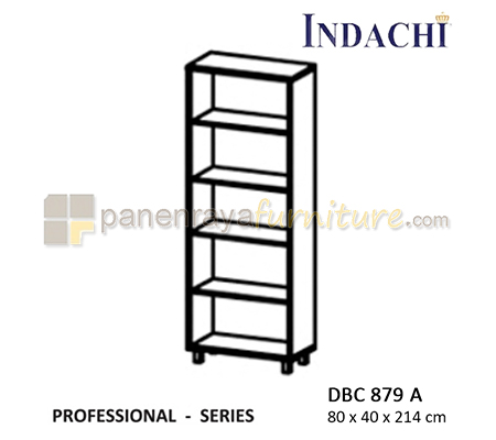 Panen Raya Furniture Lemari Arsip Tinggi Tanpa Pintu Indachi Professional DBC 879 A Beech 80x40x214 Melamine