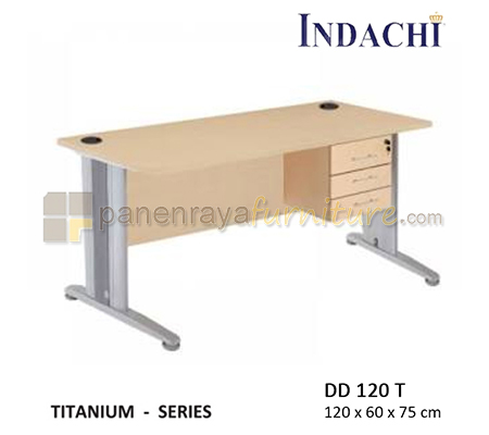Panen Raya Furniture Meja Kantor Indachi Titanium DD 120 T 120x60x75