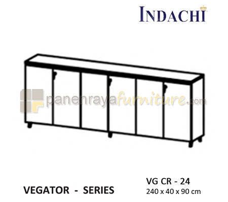 Panen Raya Credenza 6 Pintu Indachi Vegator VG CR 24 240x40x90 HPL