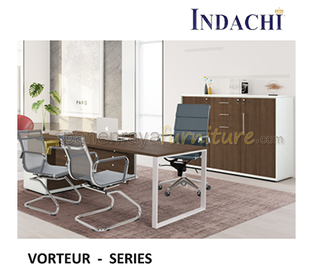 Panen Raya Furniture Meja Kantor Direktur Plus Lemari Arsip Indachi Vorteur Series HPL