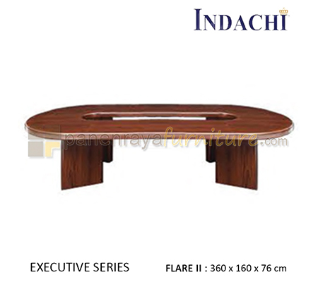 Panen Raya Furniture Meja Meeting Oval Indachi Executive FLARE II 360x160x75
