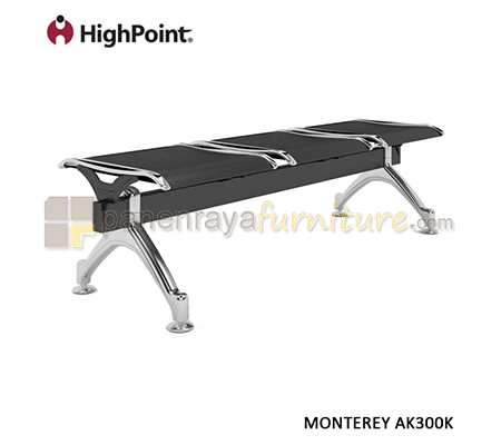 Panen Raya Kursi Tunggu 3 Seater Tanpa Sandaran HighPoint Monterey AK300K