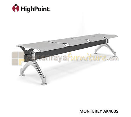 Panen Raya Kursi Tunggu 4 Seater Tanpa Sandaran HighPoint Monterey AK400S