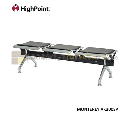 Panen Raya Kursi Tunggu 3 Seater Tanpa Sandaran HighPoint Monterey AK300SP