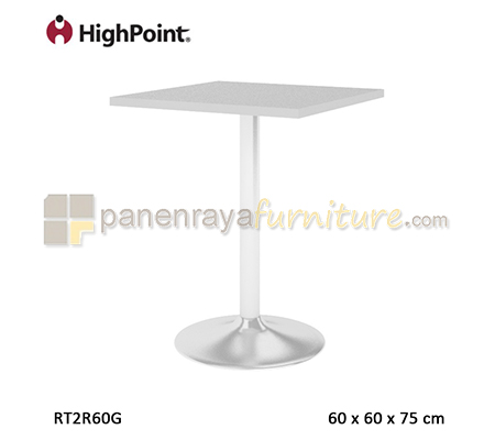 Panen Raya Meja Cafe Square HighPoint Monza RT2R60G Grey 60x60x75