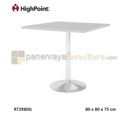 Panen Raya Meja Cafe Square HighPoint Monza RT2R80G Grey 80x80x75