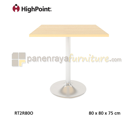 Panen Raya Meja Cafe Square HighPoint Monza RT2R80O Light Beech 80x80x75