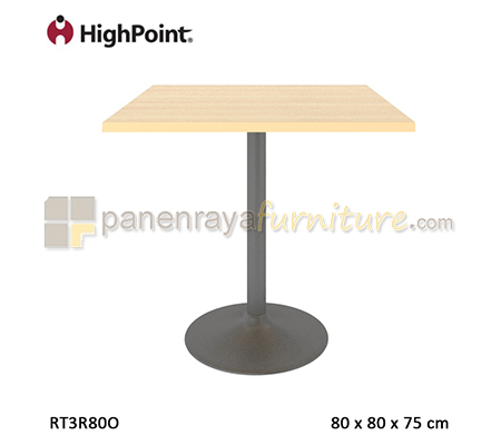 Panen Raya Meja Cafe Square HighPoint Monza RT3R80O Light Beech 80x80x75