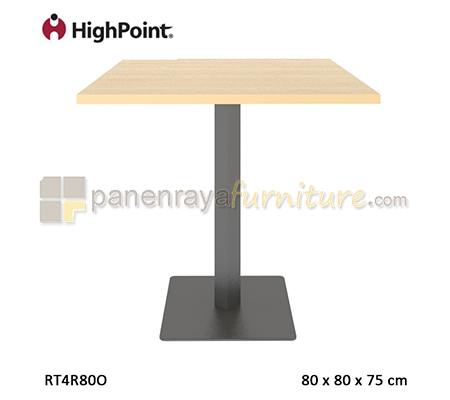 Panen Raya Meja Cafe Square HighPoint Monza RT4R80O Light Beech 80x80x75