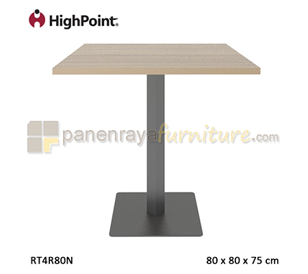Panen Raya Meja Cafe Square HighPoint Monza RT4R80N Cappuccino 80x80x75