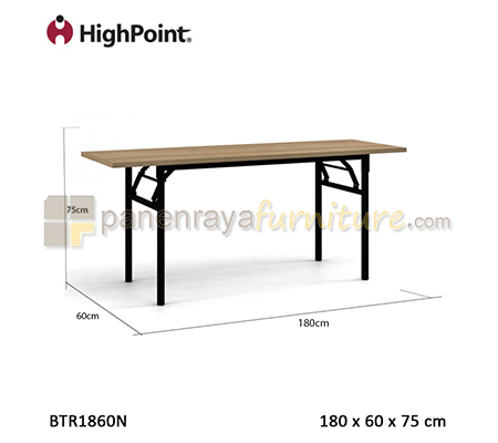 Panen Raya Meja Banquet Square HighPoint Monza BTR1860N Cappuccino 180x60x75