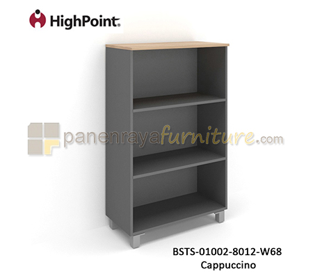 Panen Raya Rak Arsip Tinggi Tanpa Pintu Kaki Plastik HighPoint Storio BSTS 01002 8012 W68 Cappuccino
