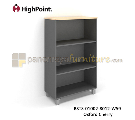 Panen Raya Rak Arsip Tinggi Tanpa Pintu Kaki Plastik HighPoint Storio BSTS 01002 8012 W59 Light Beech