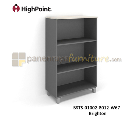Panen Raya Rak Arsip Tinggi Tanpa Pintu Kaki Plastik HighPoint Storio BSTS 01002 8012 W67 Brighton