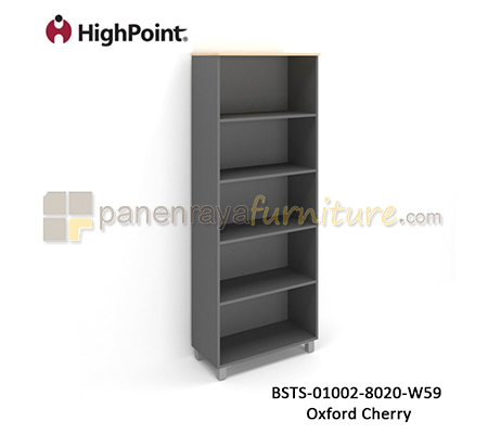 Panen Raya Rak Arsip Tinggi Full Tanpa Pintu Kaki Plastik HighPoint Storio BSTS 01002 8020 W59 Light Beech