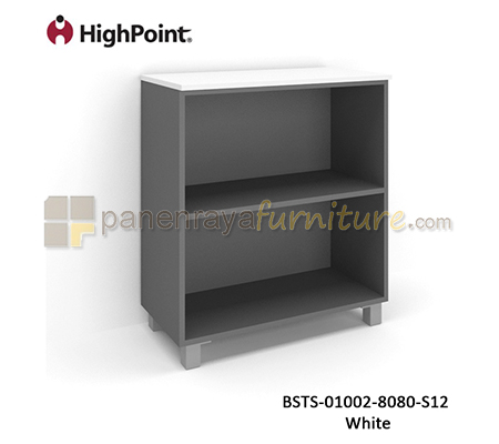 Panen Raya Rak Arsip Rendah Tanpa Pintu Kaki Plastik HighPoint Storio BSTS 01002 8080 S12 White