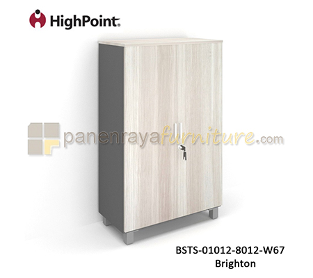Panen Raya Lemari Arsip Tinggi 2 Pintu Panel Kaki Plastik HighPoint Storio BSTS 01012 8012 W67 Brighton