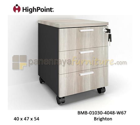 Panen Raya Laci Dorong 3 Laci HighPoint Storio Pedestal BMB 01030 4048 W67 Brighton