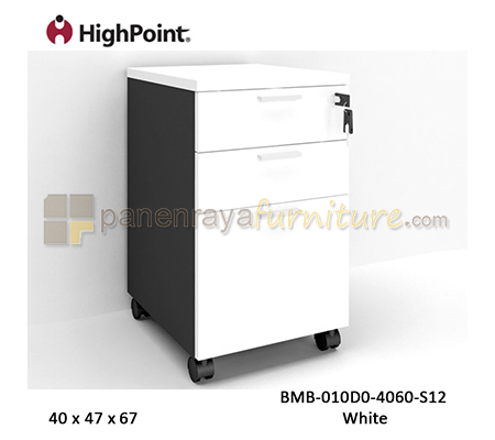 Panen Raya Laci Dorong 2 Laci 1 Filling HighPoint Storio Pedestal BMB 010D0 4060 S12 White
