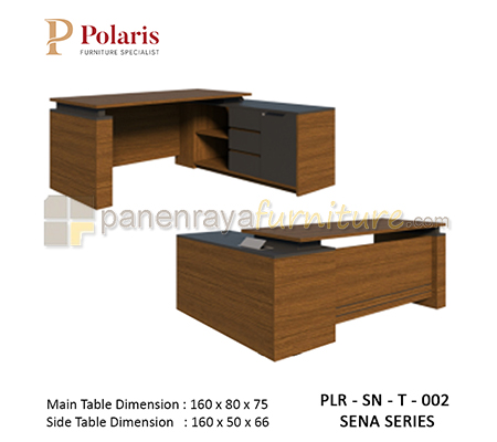 Panen Raya Furniture Meja Kantor Direktur Polaris Sena PLR SN T 002 160x80x75