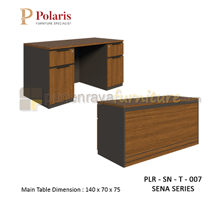 Panen Raya Furniture Meja Kantor Polaris Sena PLR SN T 007 140x70x75