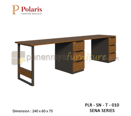 Panen Raya Furniture Workstation Staff 2 Seater Polaris Sena PLR SN T 010 240x60x75