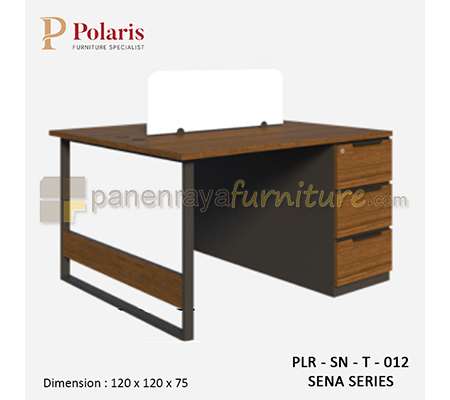 Panen Raya Furniture Workstation Staff 2 Seater Polaris Sena PLR SN T 012 120x120x75