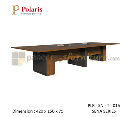 Panen Raya Furniture Meja Meeting 2 Cabinet Polaris Sena PLR SN T 015 420x150x75