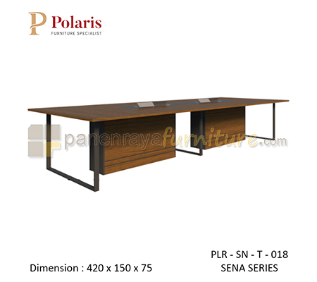 Panen Raya Furniture Meja Meeting Kaki Besi Polaris Sena PLR SN T 018 420x150x75