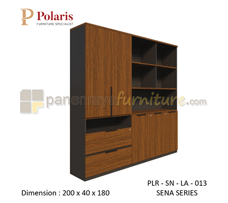 Panen Raya Rak Arsip Kantor Kombinasi 5 Pintu Panel dan 2 Laci Polaris Sena PLR SN LA 013 200x40x180