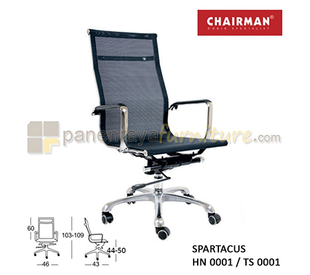Panen Raya Furniture Kursi Kantor Chairman Spartacus HN 0001 / TS 0001