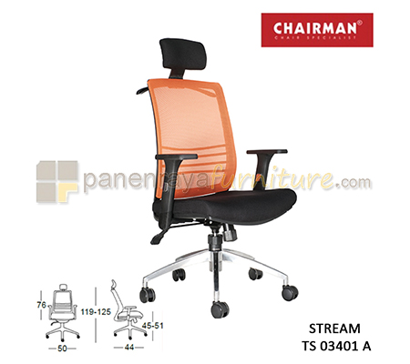 Panen Raya Furniture Kursi Kantor Chairman Stream TS 03401 A