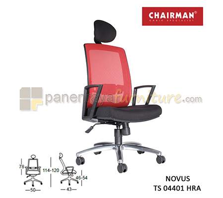 Panen Raya Furniture Kursi Kantor Chairman Novus TS 04401 HRA