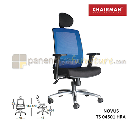 Panen Raya Furniture Kursi Kantor Chairman Novus TS 04501 HRA