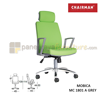 Panen Raya Kursi Kantor Chairman Mobica VIP MC 1801 A Grey