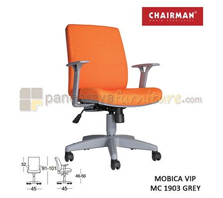 Panen Raya Furniture Kursi Kantor Chairman Mobica VIP MC 1903 Grey